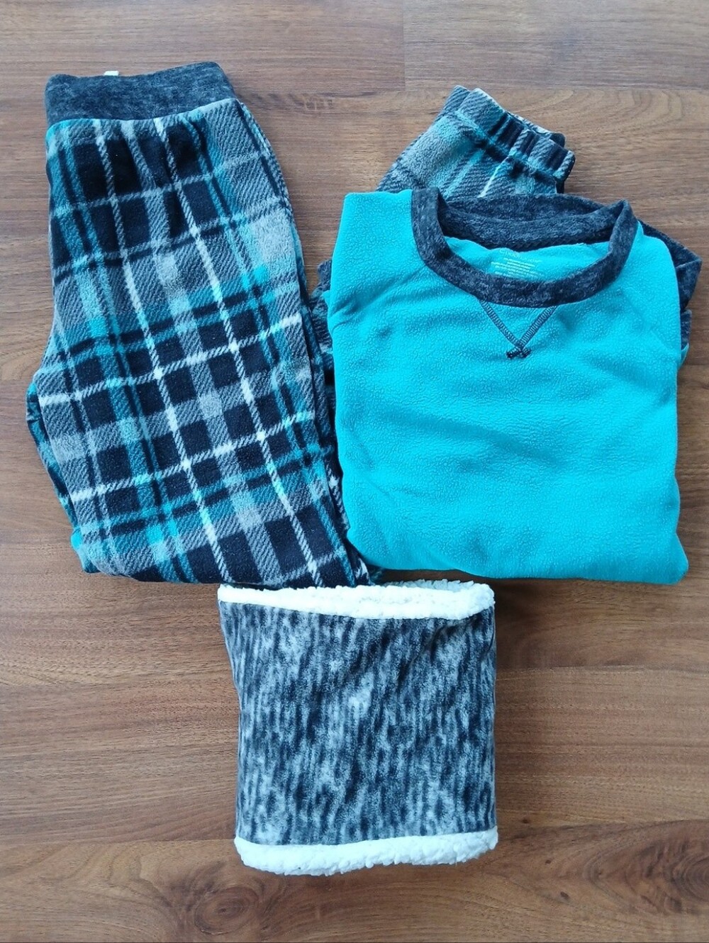 Cuddl Duds 3-Piece Fleece Lounge/Pajama Set, Size XS